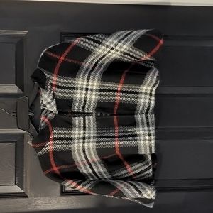 Lord & Taylor plaid ponjo